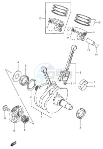 VS600GL (E2) INTRUDER drawing CRANKSHAFT