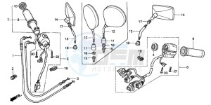 VTX1800C1 drawing HANDLE SWITCH (VTX1800C2/3/4)