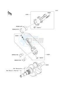 KVF700 D [PRAIRIE 700 4X4 TEAM GREEN SPECIAL EDITION] (D1) D1 drawing CRANKSHAFT