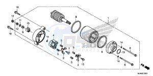 CTX1300AE CTX1300A UK - (E) drawing STARTING MOTOR