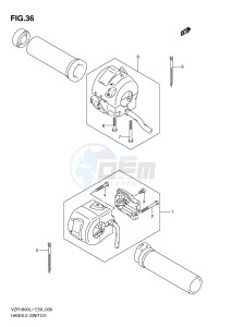 VZR1800 (E50) INTRUDER drawing HANDLE SWITCH