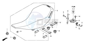 TRX400EX SPORTRAX 400EX drawing SEAT (TRX400EX8)