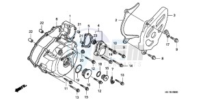 TRX400XC drawing LEFT CRANKCASE COVER