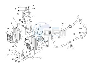 Granturismo 200 L UK drawing Cooling system