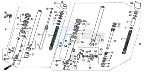 ST1100P drawing FRONT FORK