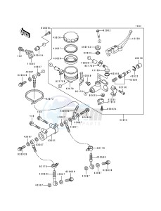 ZX 750 J [NINJA ZX-7] (J1-J2) [NINJA ZX-7] drawing FRONT MASTER CYLINDER