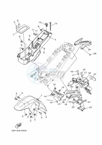 MT-07 MTN690-U (BHH5) drawing FENDER