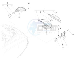 LX 50 4T-4V drawing Tail light - Turn signal lamps