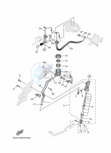 MT-09 SP MTN890D (BAM7) drawing REAR MASTER CYLINDER