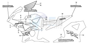 CBR900RR FIRE BLADE drawing STRIPE/MARK (6)