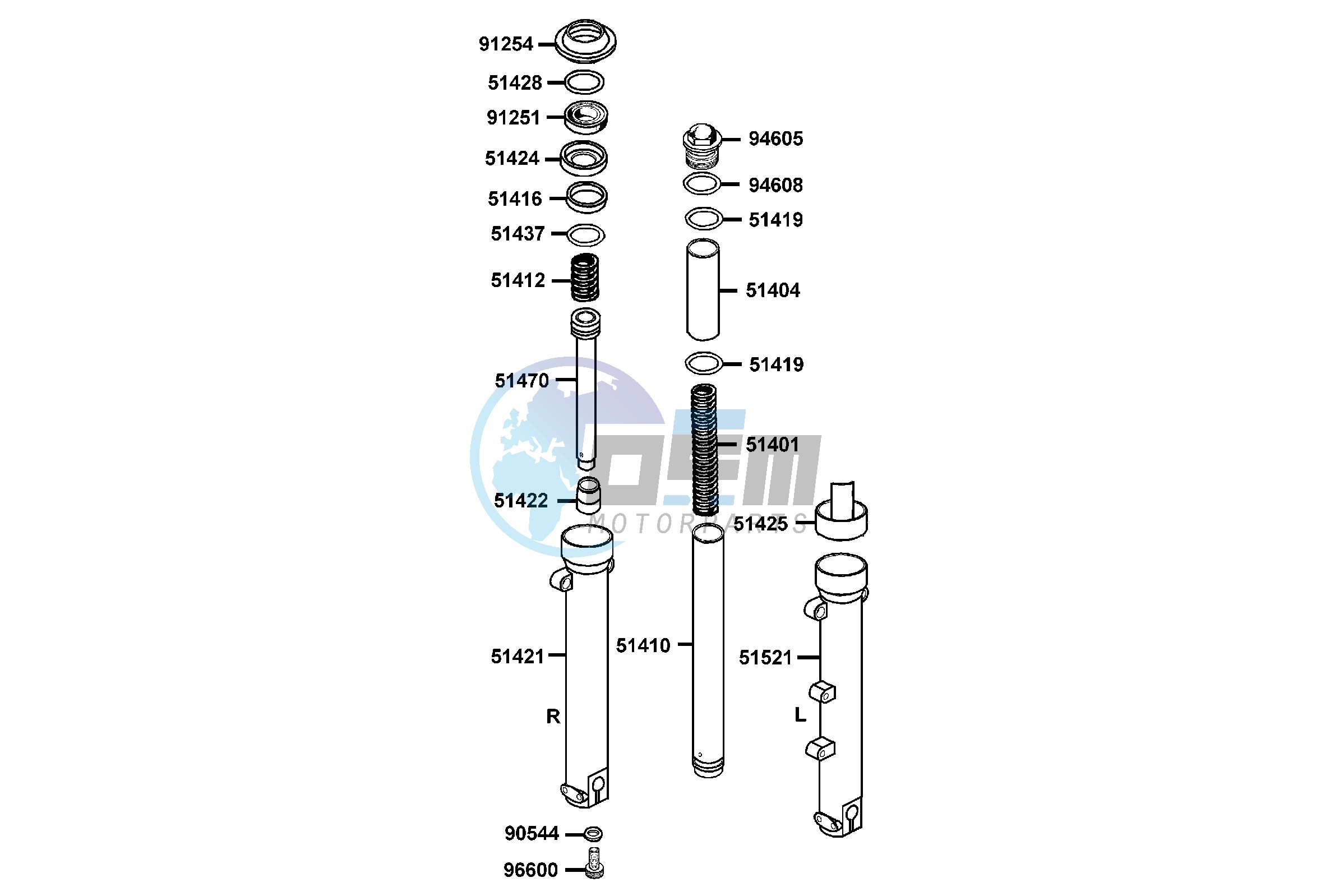 Separated Parts Of FrFork