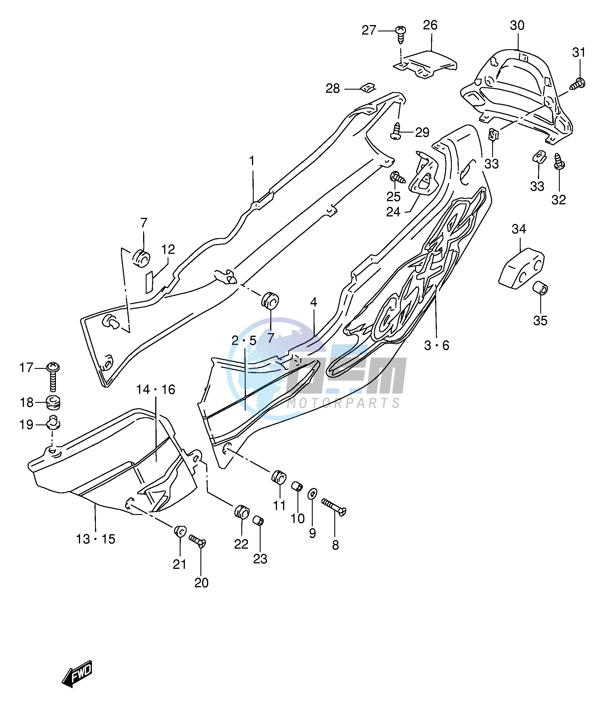 FRAME COVER (MODEL S)