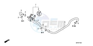 CB1000RAA France - (F / ABS CMF) drawing AIR INJECTION CONTROL VALVE