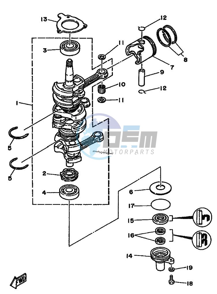 CRANKSHAFT--PISTON