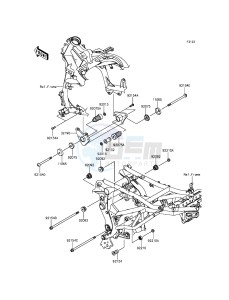 VERSYS 650 ABS KLE650FGF XX (EU ME A(FRICA) drawing Engine Mount