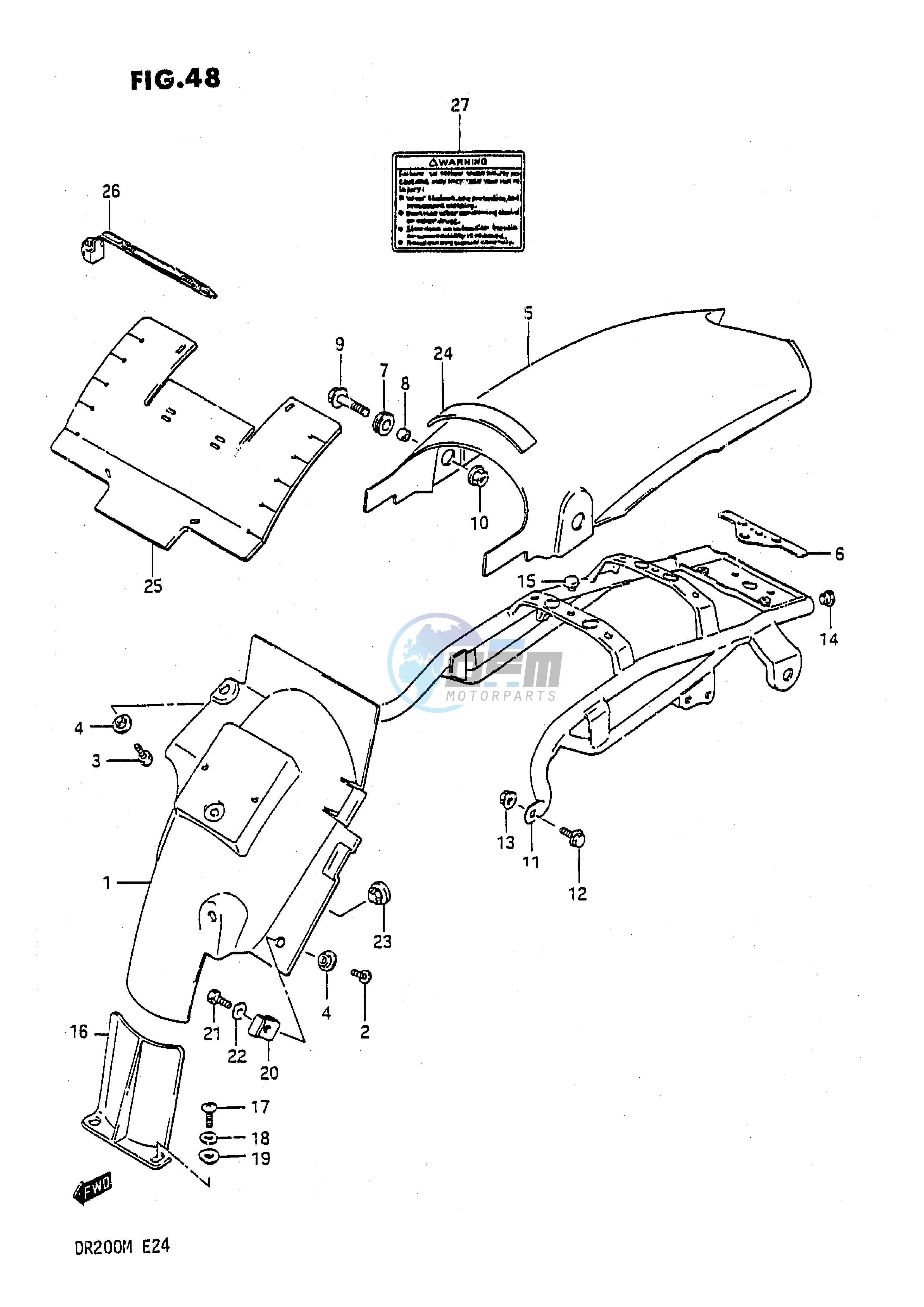 REAR FENDER (E1,E2)