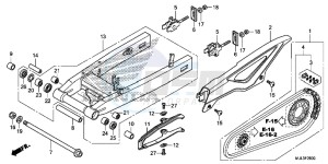 NC750XAE NC750XA Europe Direct - (ED) drawing SWING ARM