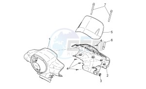 Scarabeo 100 4T e3 drawing Front body I