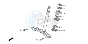 CB600F CB600F drawing STEERING STEM