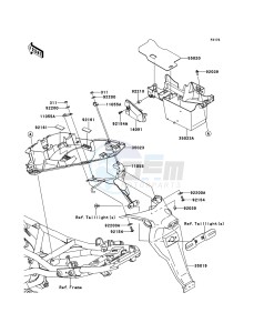 ER-6f ABS EX650D9F GB XX (EU ME A(FRICA) drawing Rear Fender(s)