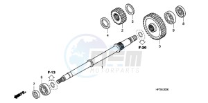 TRX420FPAC TRX420 ED drawing FINAL SHAFT