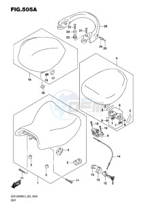 GSX-1300R ABS HAYABUSA EU drawing SEAT