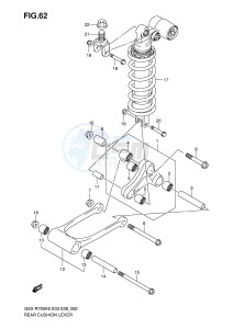 GSX-R750 (E3-E28) drawing REAR CUSHION LEVER