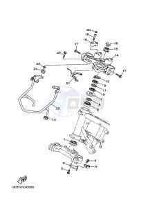 XT250 (B7C3) drawing STEERING