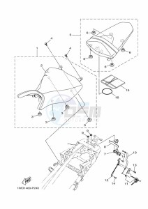 YZF320-A YZF-R3 (B7PH) drawing SEAT