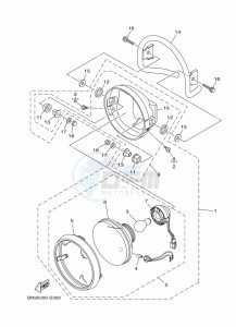 YBR125EGS (43BJ) drawing HEADLIGHT