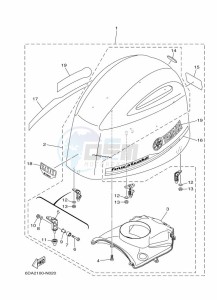 FL200FETX drawing FAIRING-UPPER