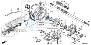 TRX250TMG TRX420 Europe Direct - (ED) drawing REAR FINAL GEAR