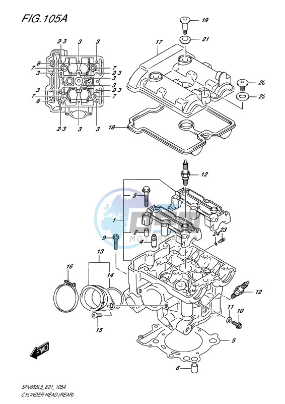 CYLINDER HEAD (REAR)