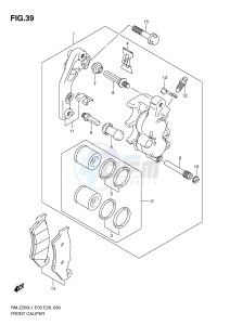 RM-Z250 (E3-E28) drawing FRONT CALIPER