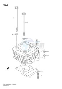 DR-Z125 (E28-E33) drawing CYLINDER