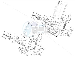 PRIMAVERA 50 2T NOABS E2-E3 (EMEA, APAC) drawing Fork/steering tube - Steering bearing unit