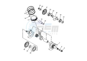 XT R 660 drawing CRANKSHAFT - PISTON