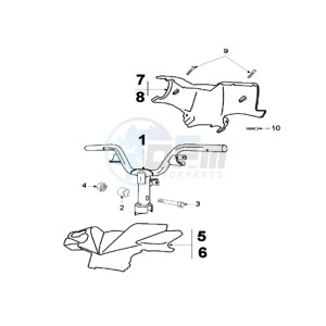 LUDIX 10 SP BLASTER drawing HANDLEBAR