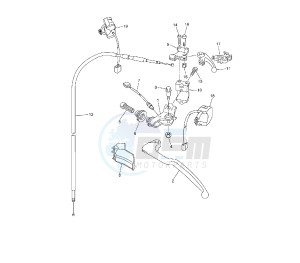 WR F 250 drawing HANDLE SWITCH AND LEVER