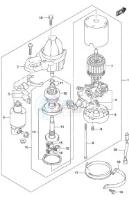 DF 70A drawing Starting Motor