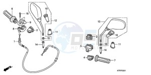 SH1259 UK - (E) drawing SWITCH/CABLE/MIRROR (SH1259/1509)