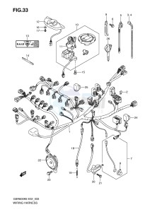 GSR600 (E2) drawing WIRING HARNESS (GSR600K6 K7 K8 K9 L0,GSR600UK6 UK7 UK8 UK9 UL0)