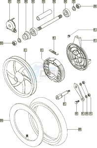 QUADRO_E-START_25-45kmh_K8-L0 50 K8-L0 drawing Front wheel II