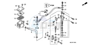 CBR600RRA E drawing REAR BRAKE MASTER CYLINDER (CBR600RR)