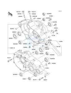 KX 100 A [KX100 MONSTER ENERGY] (A6F - A9FA) D7F drawing CRANKCASE