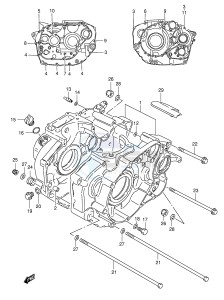 LS650 (E3-E28) SAVAGE drawing CRANKCASE