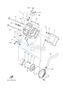 YFM450FWA YFM45FGB GRIZZLY 450 IRS AUSTRIA drawing CYLINDER HEAD