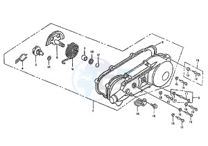 PASSING 125 drawing CLUTCH COVER