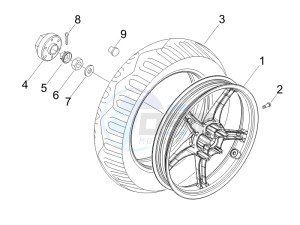 Fly 50 2t drawing Rear Wheel