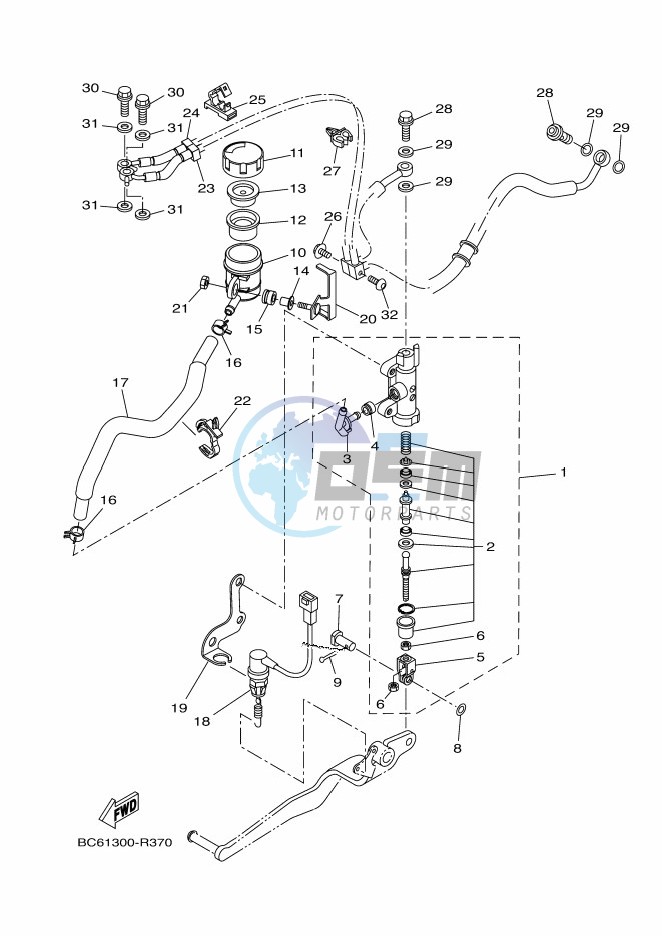 REAR MASTER CYLINDER